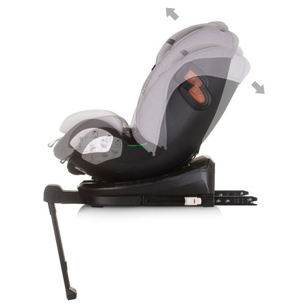 Scaun auto Chipolino Tourino I-Size 40-150 cm, sistem Isofix, Ash grey 12 ani [4]