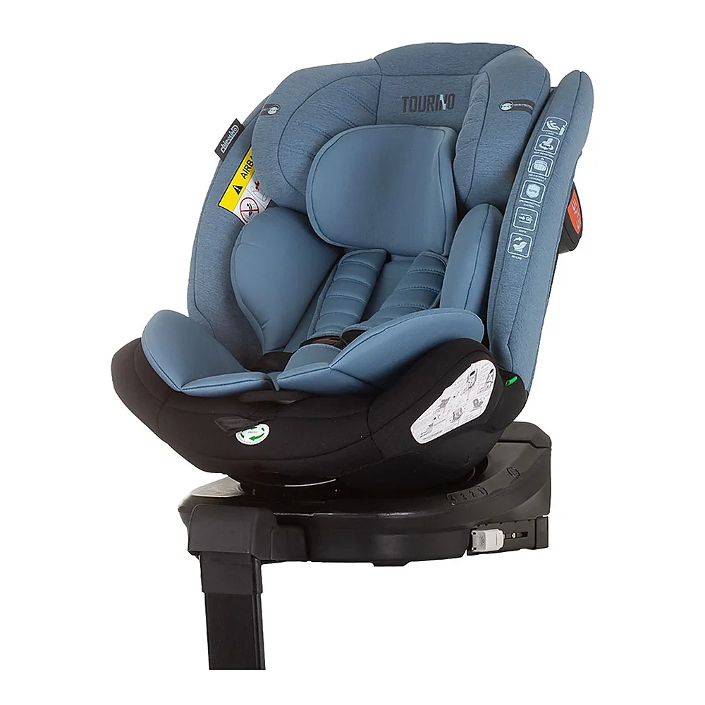Scaune auto - Scaun auto Chipolino Tourino I-Size 40-150 cm, sistem Isofix, Blue 12 ani