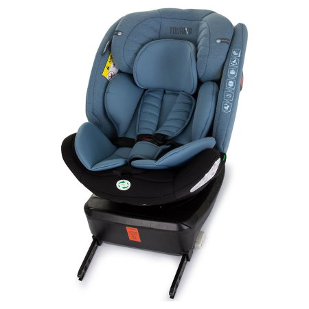 Scaun auto Chipolino Tourino I-Size 40-150 cm, sistem Isofix, Blue 12 ani [9]