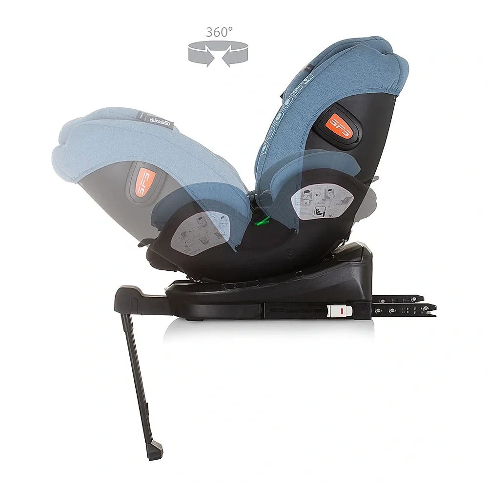 Scaun auto Chipolino Tourino I-Size 40-150 cm, sistem Isofix, Blue 12 ani [6]