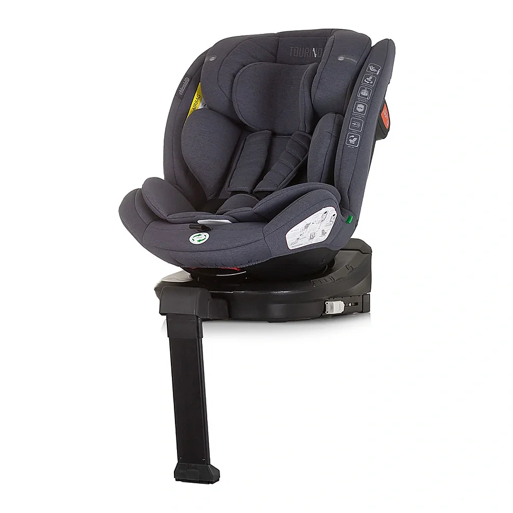 Scaun auto Chipolino Tourino I-Size 40-150 cm, sistem Isofix, Granite 12 ani [1]