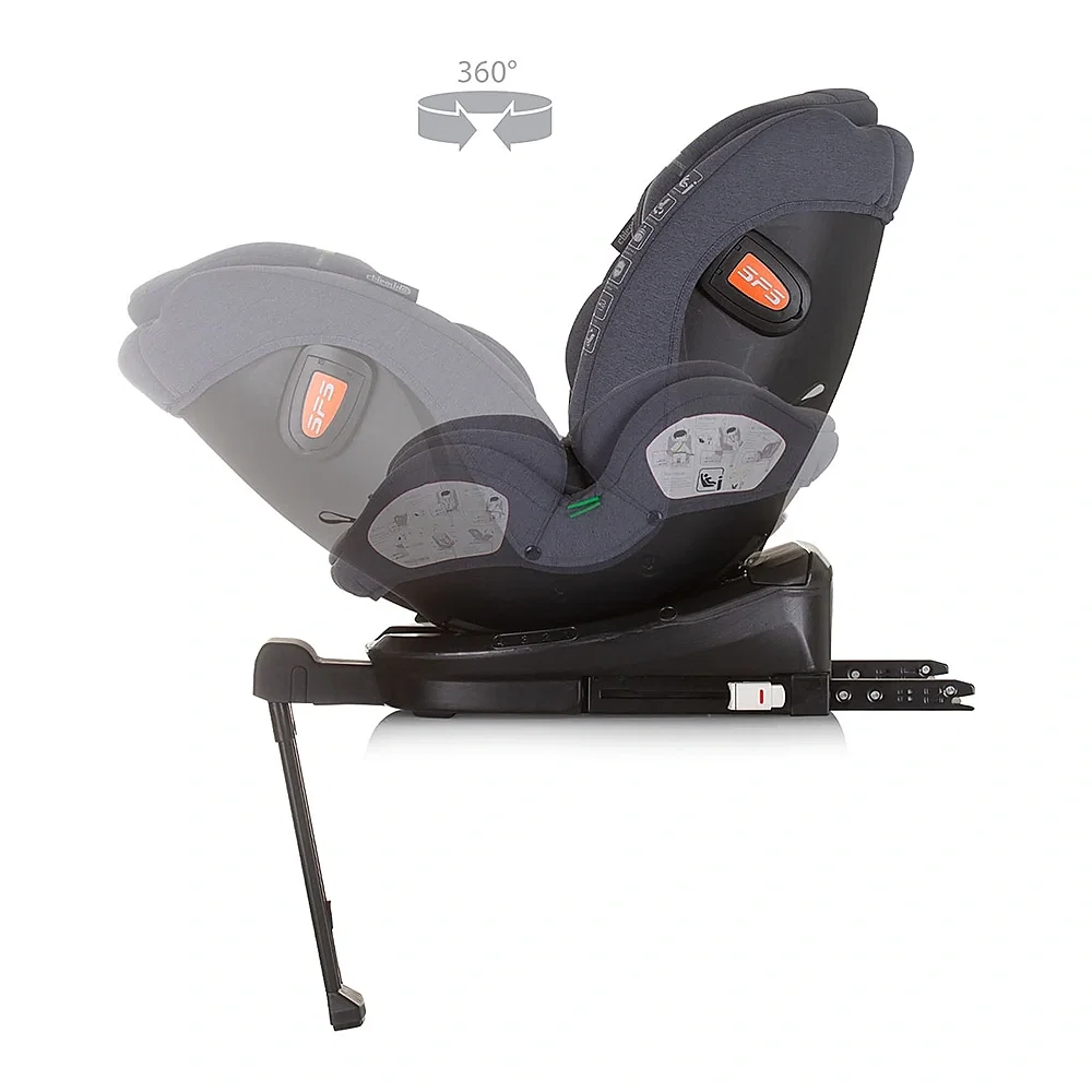 Scaun auto Chipolino Tourino I-Size 40-150 cm, sistem Isofix, Granite 12 ani [6]