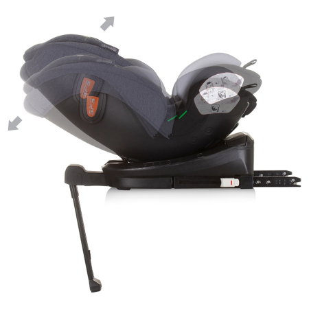 Scaun auto Chipolino Tourino I-Size 40-150 cm, sistem Isofix, Grey mix 12 ani [7]