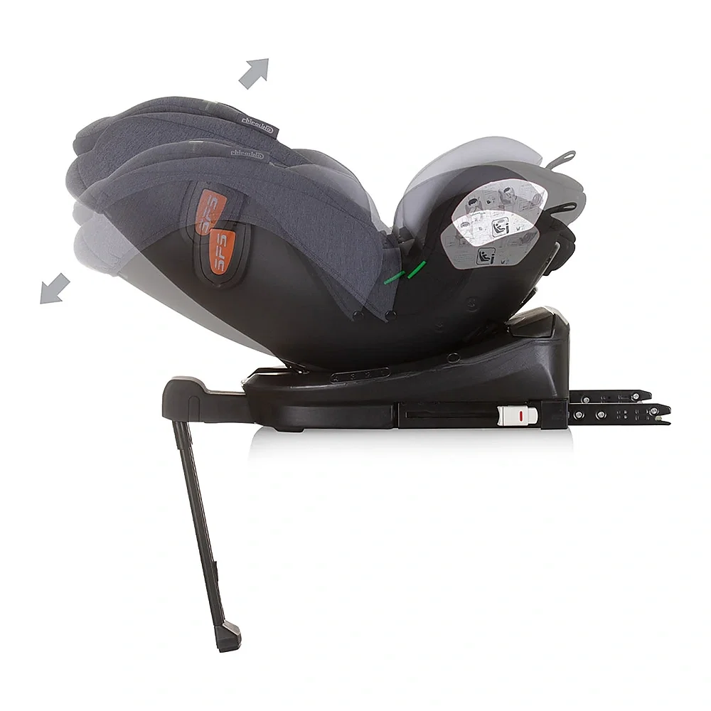 Scaun auto Chipolino Tourino I-Size 40-150 cm, sistem Isofix, Grey mix 12 ani [7]