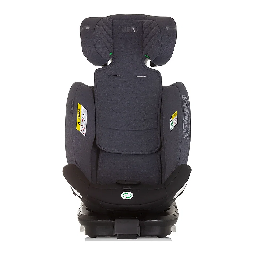 Scaun auto Chipolino Tourino I-Size 40-150 cm, sistem Isofix, Grey mix 12 ani [8]