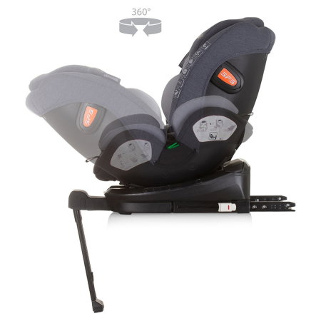 Scaun auto Chipolino Tourino I-Size 40-150 cm, sistem Isofix, Grey mix 12 ani [6]