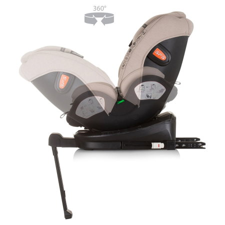 Scaun auto Chipolino Tourino I-Size 40-150 cm, sistem Isofix, Macadamia 12 ani [6]