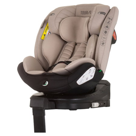 Scaune auto - Scaun auto Chipolino Tourino I-Size 40-150 cm, sistem Isofix, Macadamia 12 ani