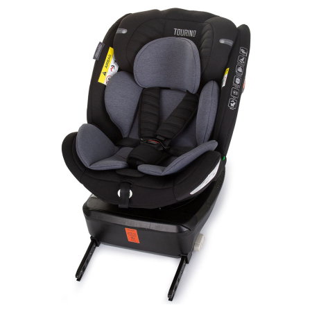 Scaun auto Chipolino Tourino I-Size 40-150 cm, sistem Isofix, Obsidian 12 ani [9]