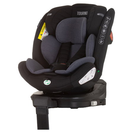 Scaune auto - Scaun auto Chipolino Tourino I-Size 40-150 cm, sistem Isofix, Obsidian 12 ani