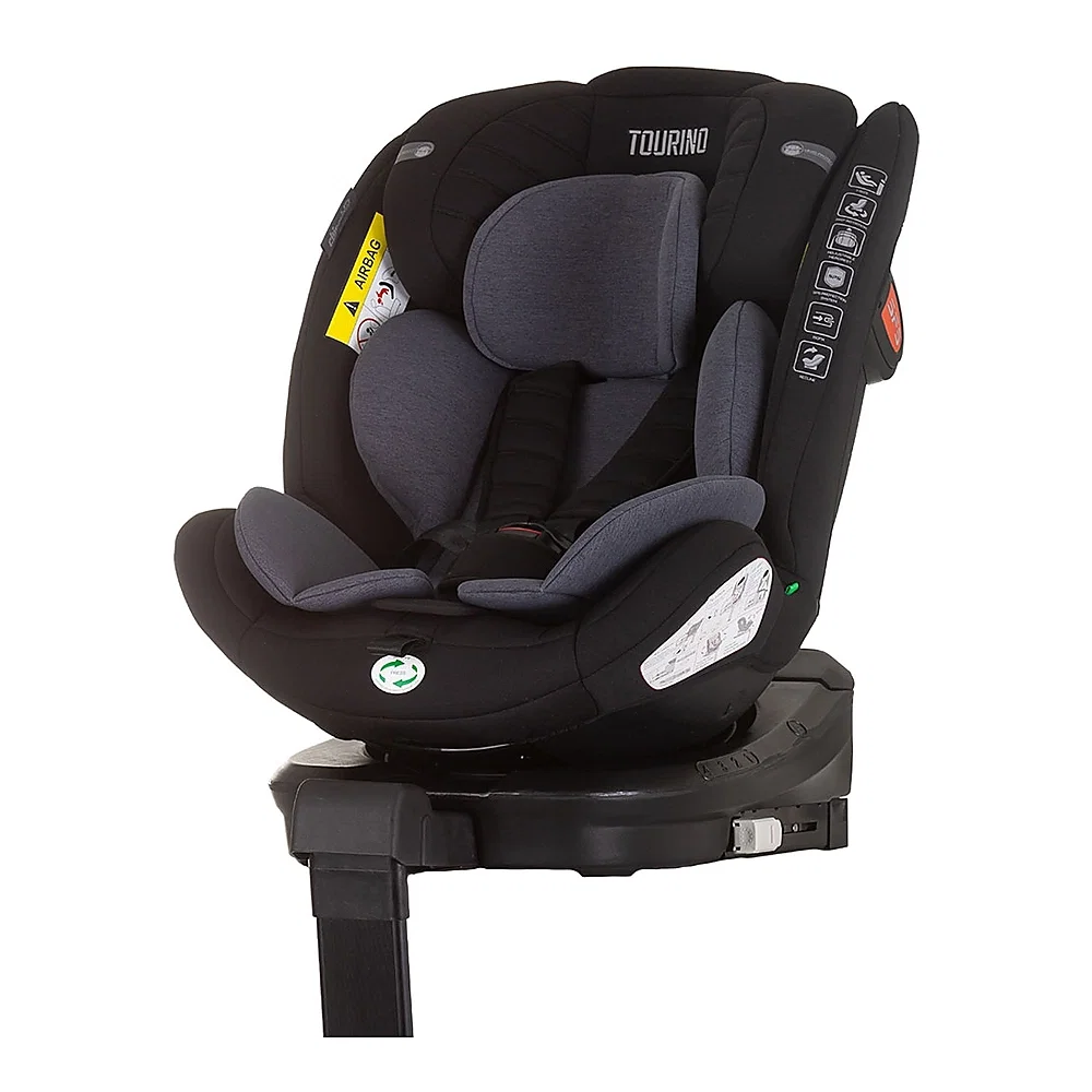Scaune auto - Scaun auto Chipolino Tourino I-Size 40-150 cm, sistem Isofix, Obsidian 12 ani