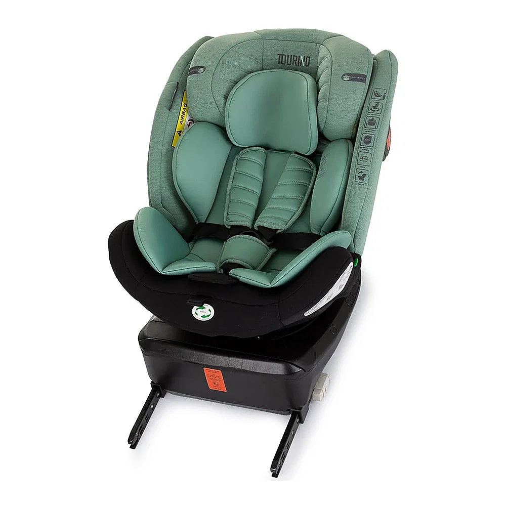 Scaun auto Chipolino Tourino I-Size 40-150 cm, sistem Isofix, Pastel green 12 ani [9]