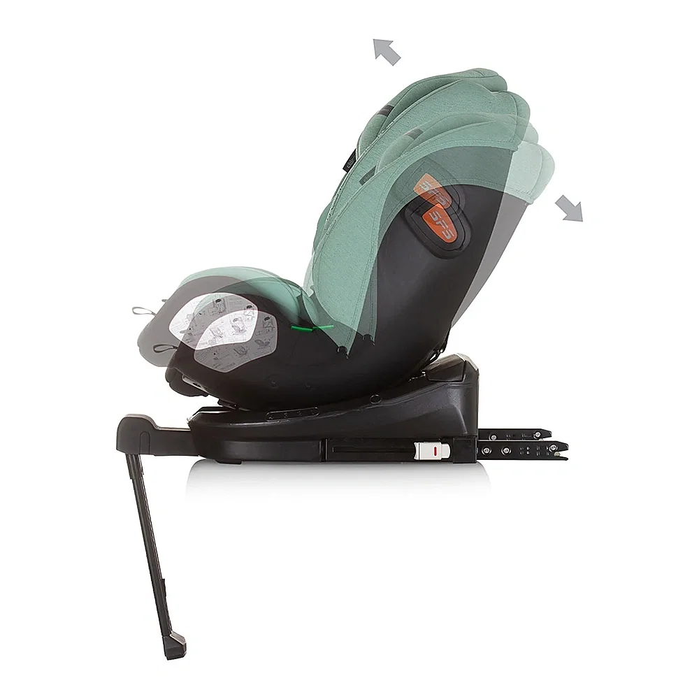 Scaun auto Chipolino Tourino I-Size 40-150 cm, sistem Isofix, Pastel green 12 ani [4]