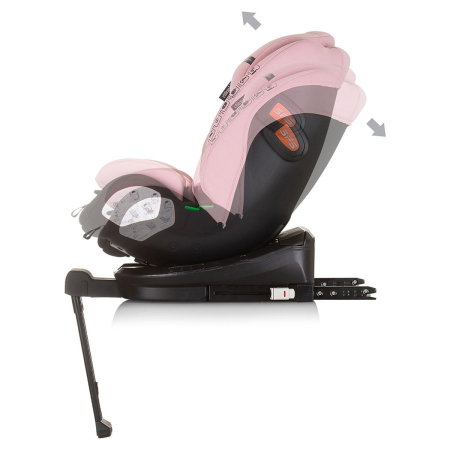 Scaun auto Chipolino Tourino I-Size 40-150 cm, sistem Isofix, Roz flamingo 12 ani [4]