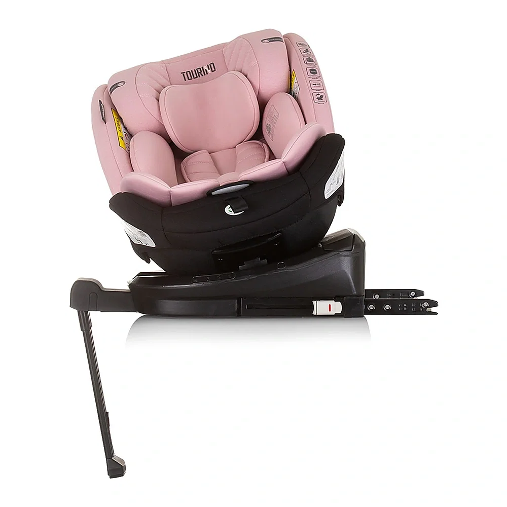 Scaun auto Chipolino Tourino I-Size 40-150 cm, sistem Isofix, Roz flamingo 12 ani [5]
