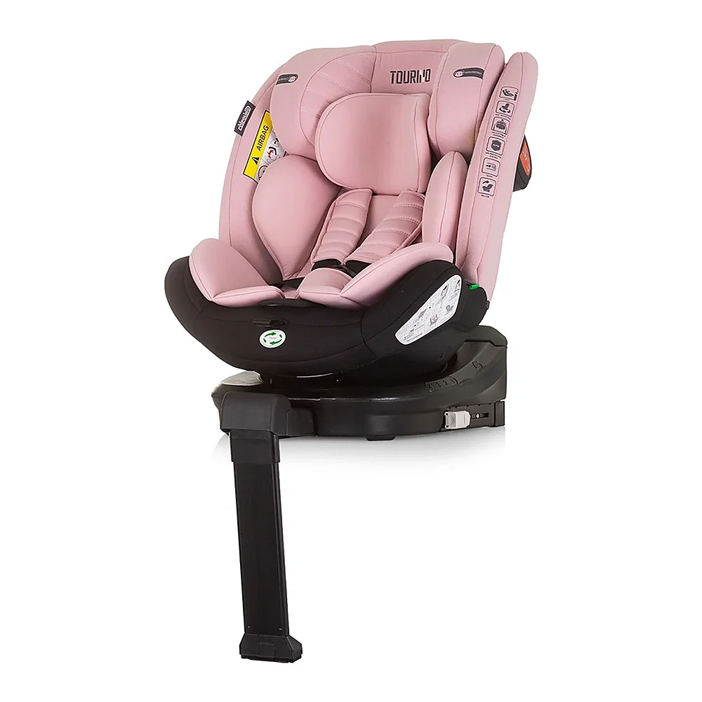 Scaun auto Chipolino Tourino I-Size 40-150 cm, sistem Isofix, Roz flamingo 12 ani [1]