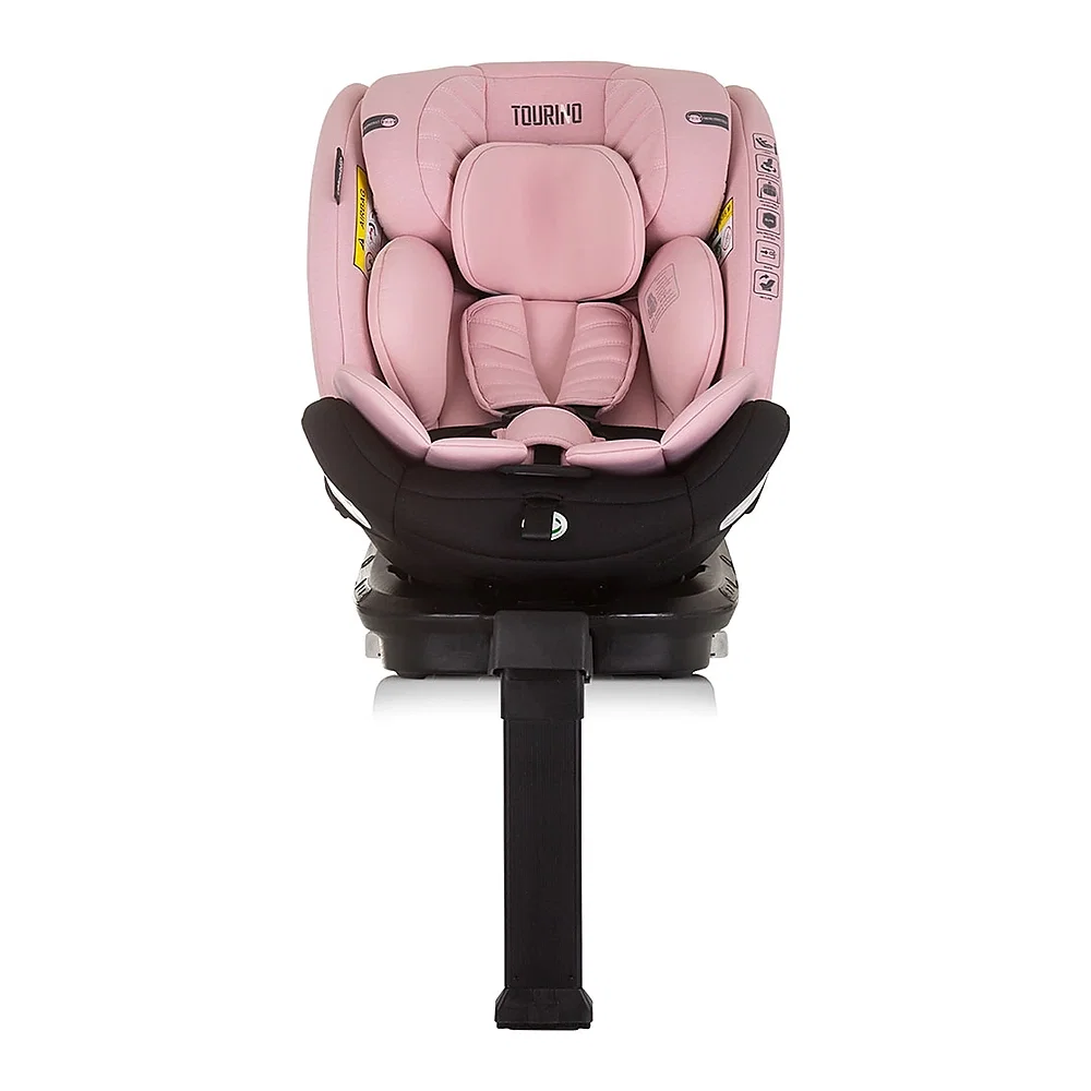 Scaun auto Chipolino Tourino I-Size 40-150 cm, sistem Isofix, Roz flamingo 12 ani [2]