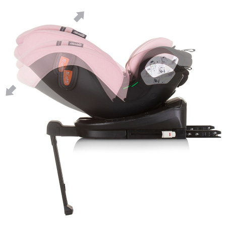 Scaun auto Chipolino Tourino I-Size 40-150 cm, sistem Isofix, Roz flamingo 12 ani [7]