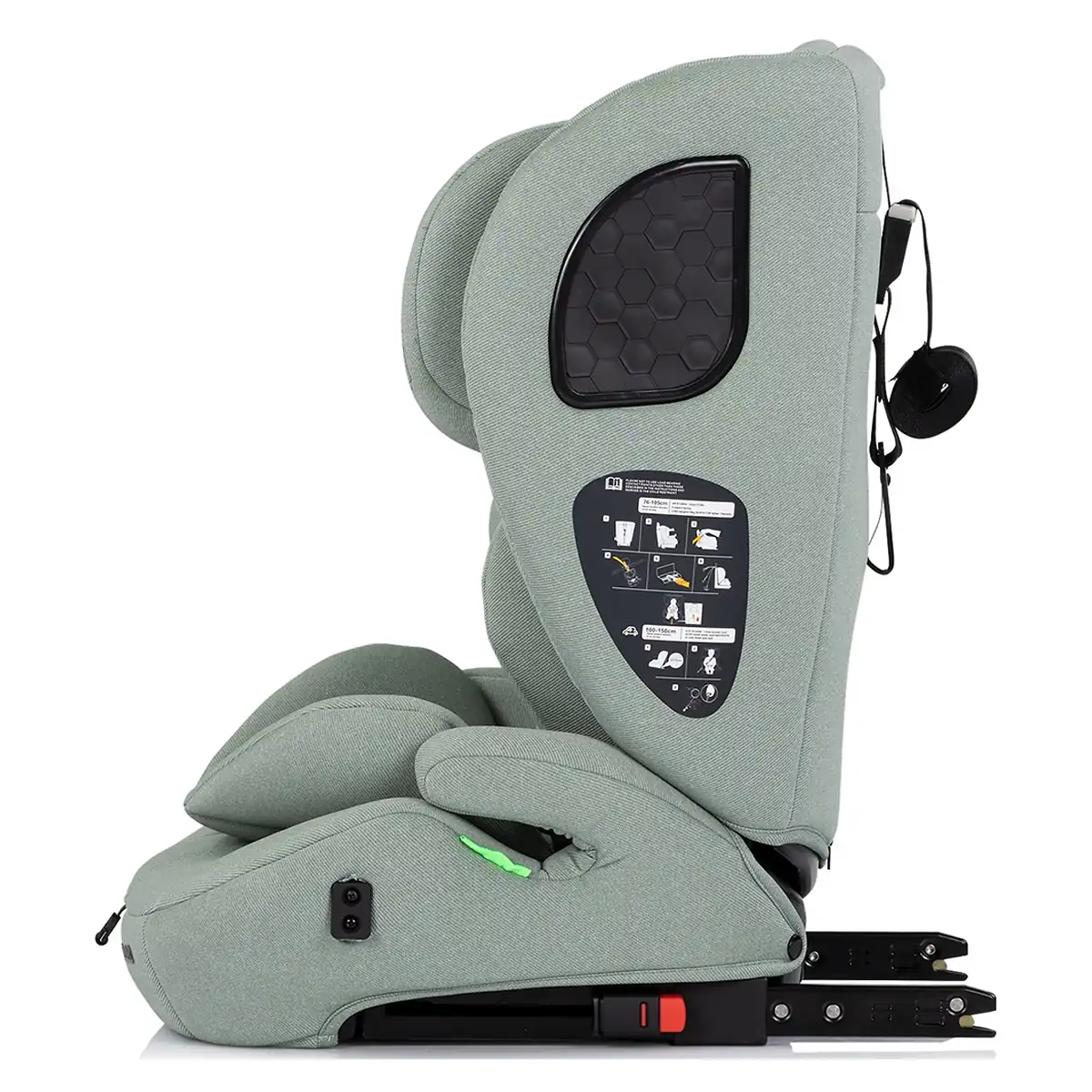 Scaun auto Chipolino Tycoon Iso I-Size 76-150 cm cu sistem Isofix, Basil 15 luni [3]