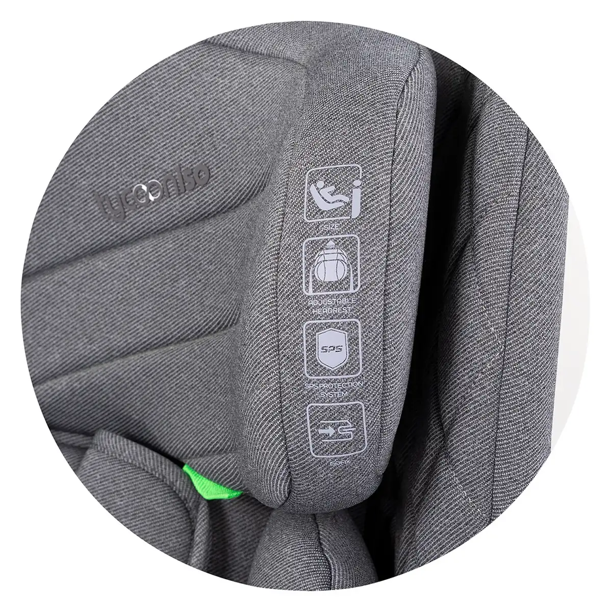 Scaun auto Chipolino Tycoon Iso I-Size 76-150 cm cu sistem Isofix, Cloud - Gri 15 luni [4]
