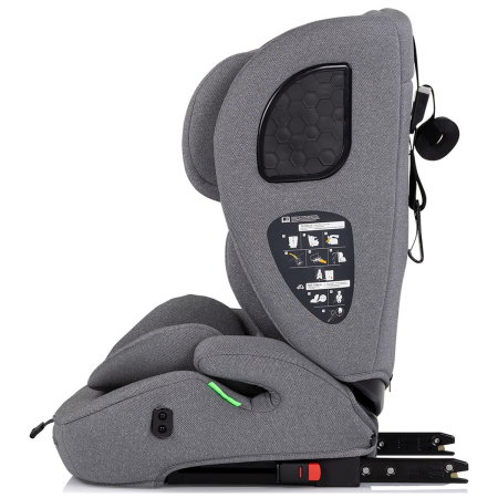 Scaun auto Chipolino Tycoon Iso I-Size 76-150 cm cu sistem Isofix, Cloud - Gri 15 luni [3]