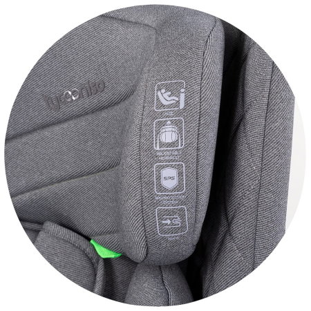 Scaun auto Chipolino Tycoon Iso I-Size 76-150 cm cu sistem Isofix, Cloud - Gri 15 luni [4]