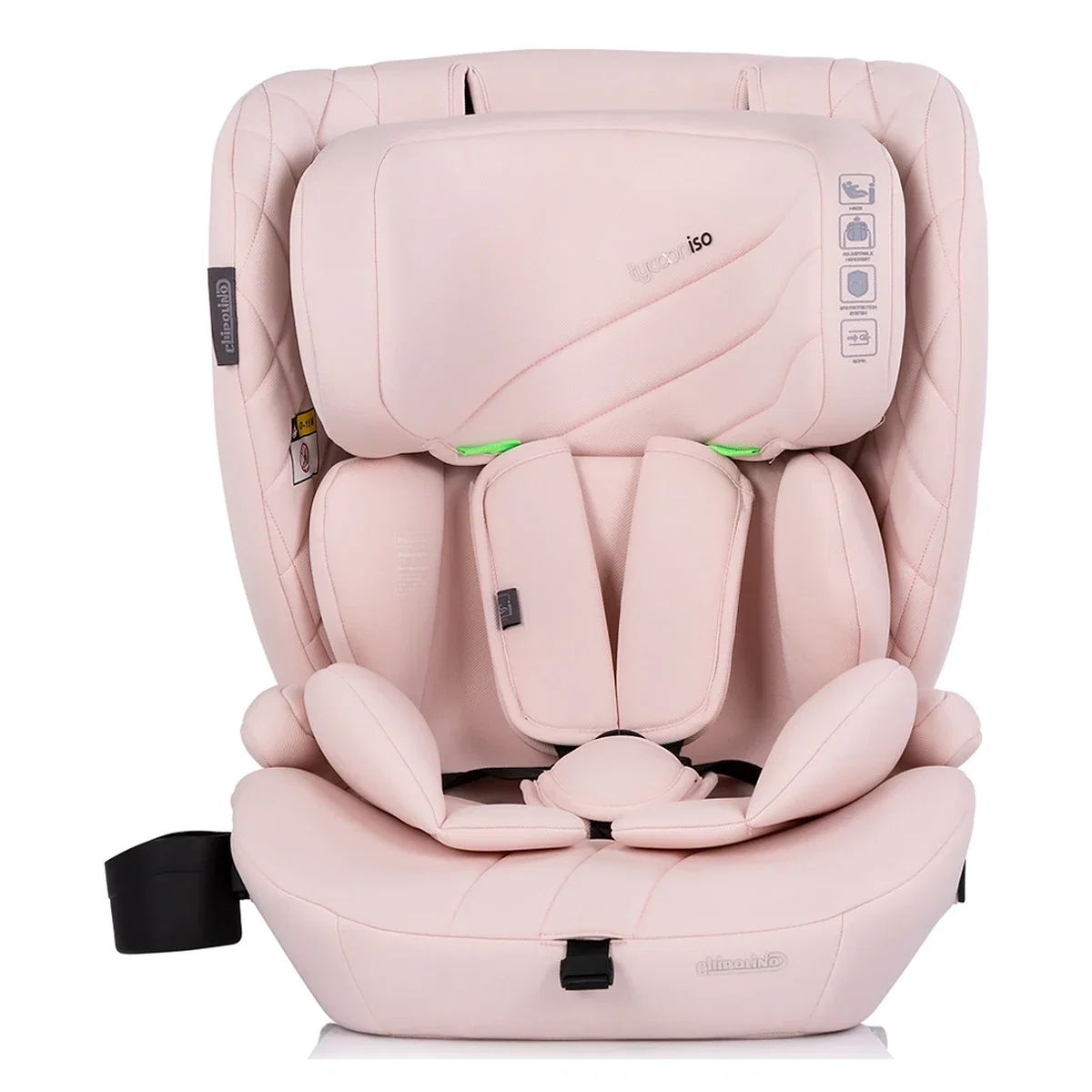 Scaun auto Chipolino Tycoon Iso I-Size 76-150 cm cu sistem Isofix, Pink marshmallow - Roz 15 luni [1]