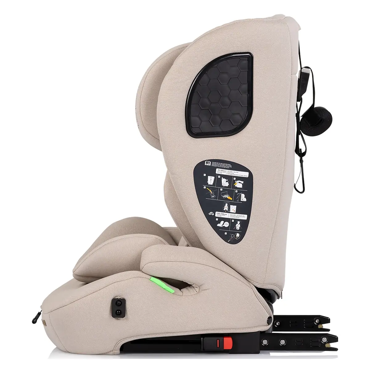 Scaun auto Chipolino Tycoon Iso I-Size 76-150 cm cu sistem Isofix, Tiramisu 15 luni [3]