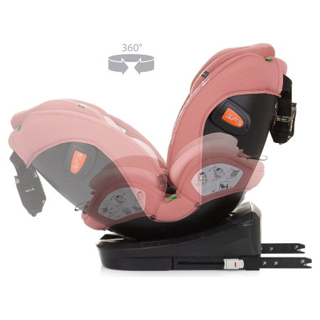 Scaun auto Chipolino Volare I-Size 40-150 cm, sistem Isofix, Flamingo (roz) 12 ani [6]