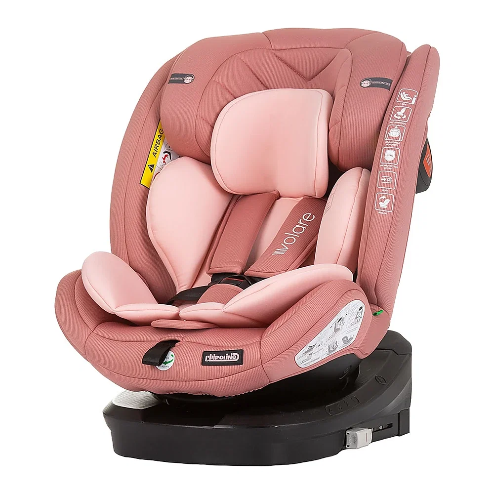 Scaune auto - Scaun auto Chipolino Volare I-Size 40-150 cm, sistem Isofix, Flamingo (roz) 12 ani