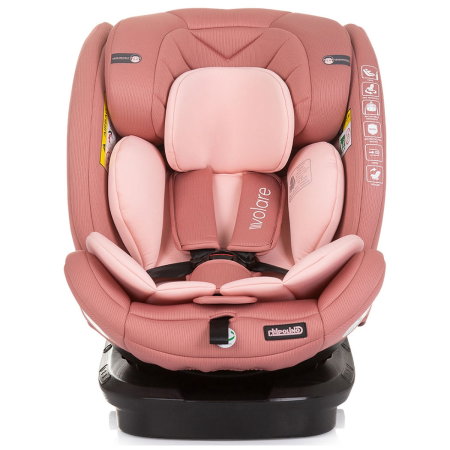 Scaun auto Chipolino Volare I-Size 40-150 cm, sistem Isofix, Flamingo (roz) 12 ani [1]