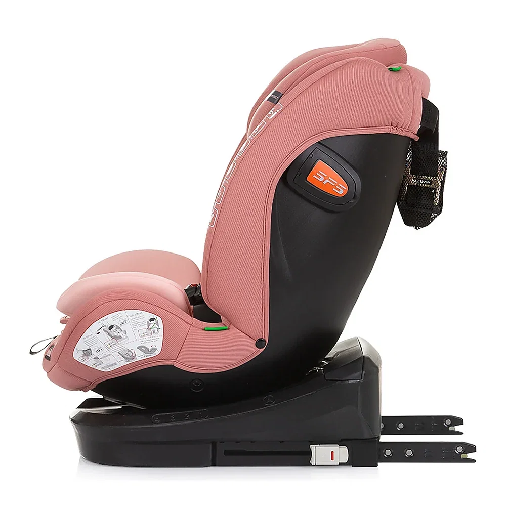 Scaun auto Chipolino Volare I-Size 40-150 cm, sistem Isofix, Flamingo (roz) 12 ani [3]