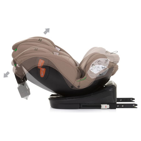 Scaun auto Chipolino Volare I-Size 40-150 cm, sistem Isofix, Macadamia 12 ani [8]