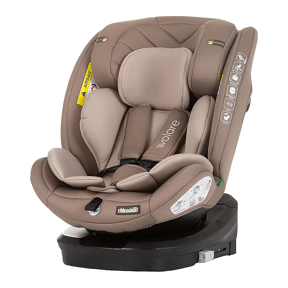 Scaune auto - Scaun auto Chipolino Volare I-Size 40-150 cm, sistem Isofix, Macadamia 12 ani