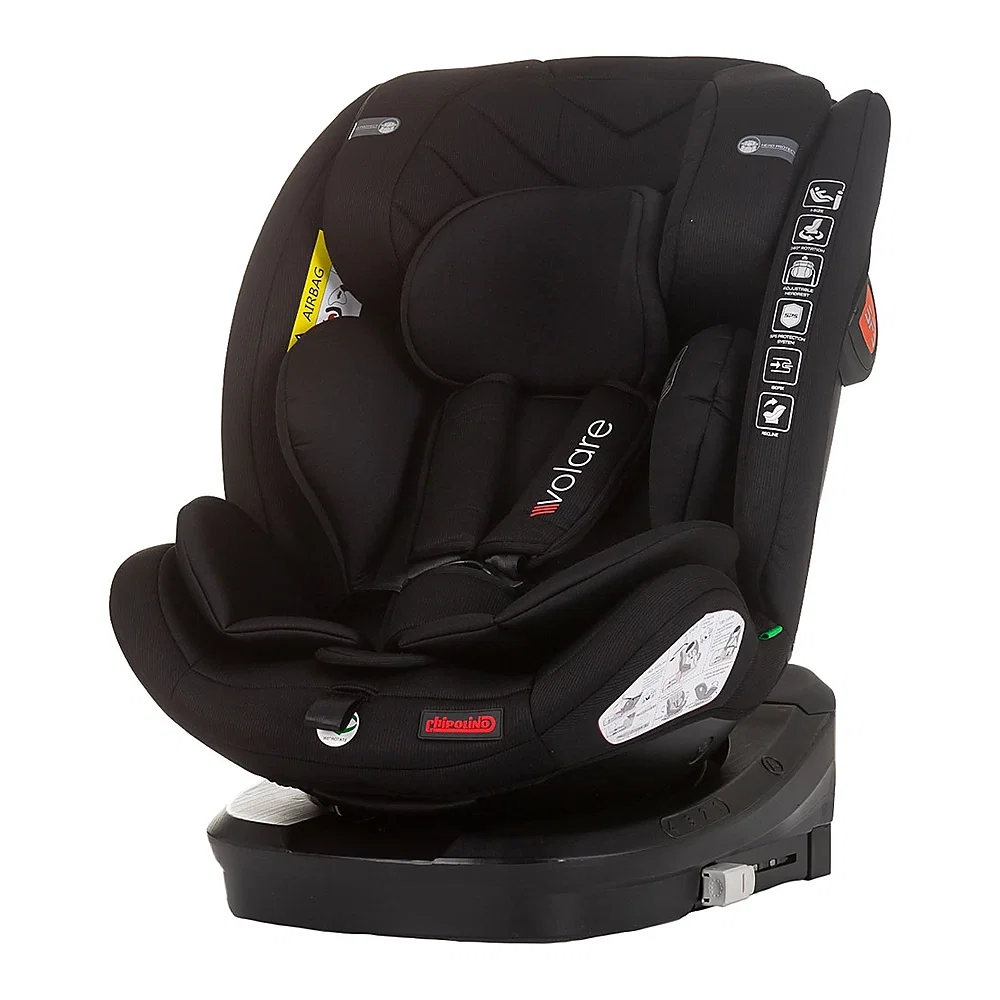Scaune auto - Scaun auto Chipolino Volare I-Size 40-150 cm, sistem Isofix, Obsidian 12 ani