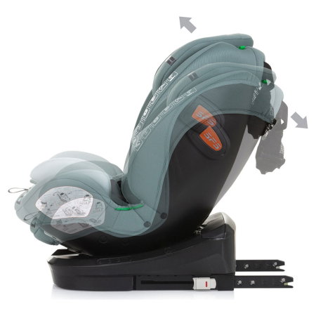 Scaun auto Chipolino Volare I-Size 40-150 cm, sistem Isofix, Pastel green 12 ani [4]