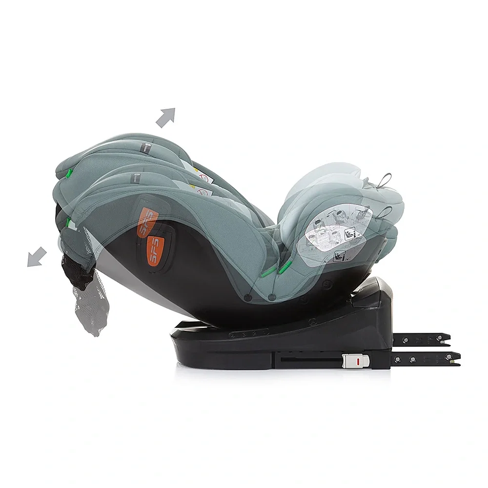 Scaun auto Chipolino Volare I-Size 40-150 cm, sistem Isofix, Pastel green 12 ani [8]