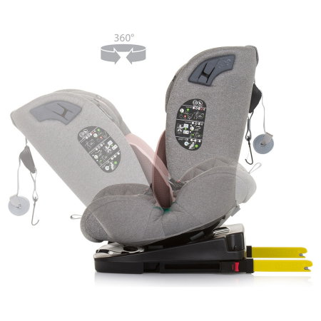 Scaun auto Chipolino X Factor I-Size 40-150 cm flamingo cu sistem Isofix 12 ani [5]