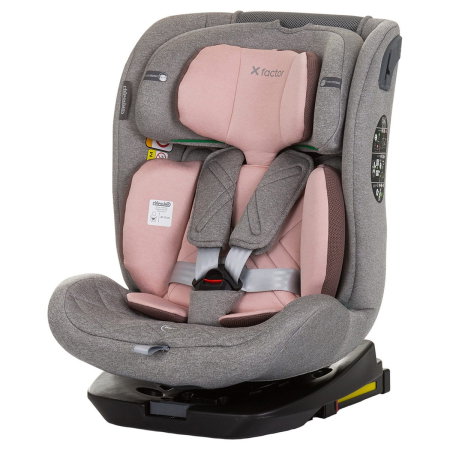Scaune auto - Scaun auto Chipolino X Factor I-Size 40-150 cm flamingo cu sistem Isofix 12 ani