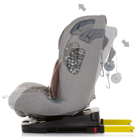 Scaun auto Chipolino X Factor I-Size 40-150 cm flamingo cu sistem Isofix 12 ani [4]