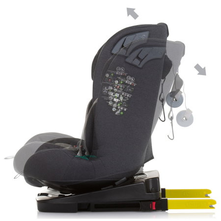 Scaun auto Chipolino X Factor I-Size 40-150 cm granite cu sistem Isofix 12 ani [4]