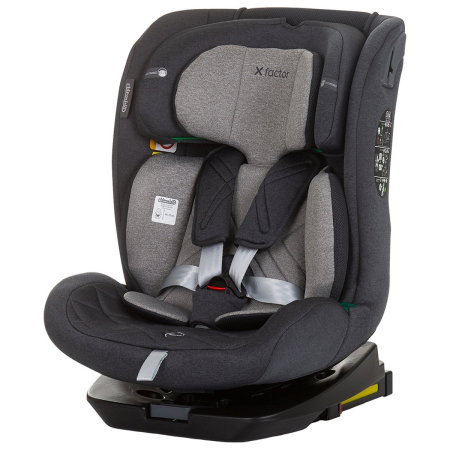 Scaune auto - Scaun auto Chipolino X Factor I-Size 40-150 cm granite cu sistem Isofix 12 ani
