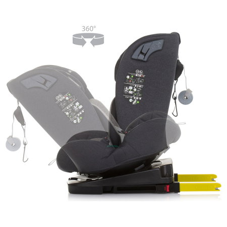 Scaun auto Chipolino X Factor I-Size 40-150 cm granite cu sistem Isofix 12 ani [5]