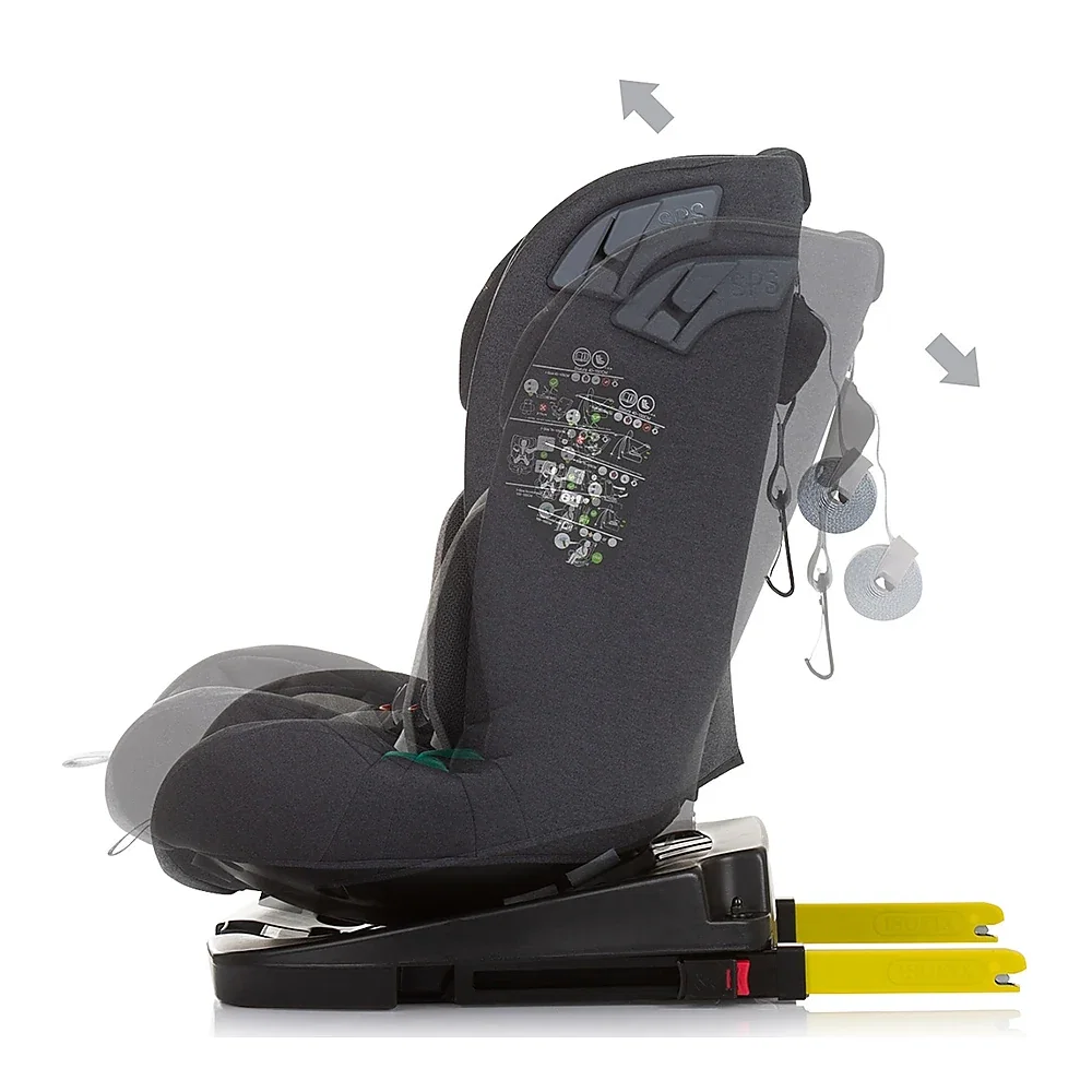 Scaun auto Chipolino X Factor I-Size 40-150 cm granite cu sistem Isofix 12 ani [4]