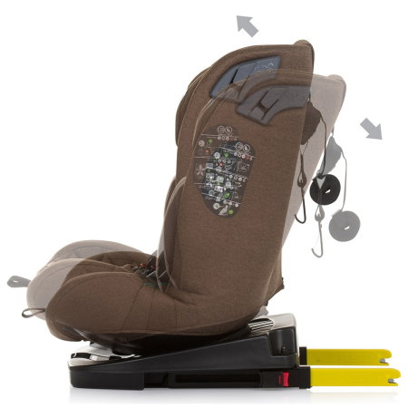 Scaun auto Chipolino X Factor I-Size 40-150 cm macadamia cu sistem Isofix 12 ani [4]