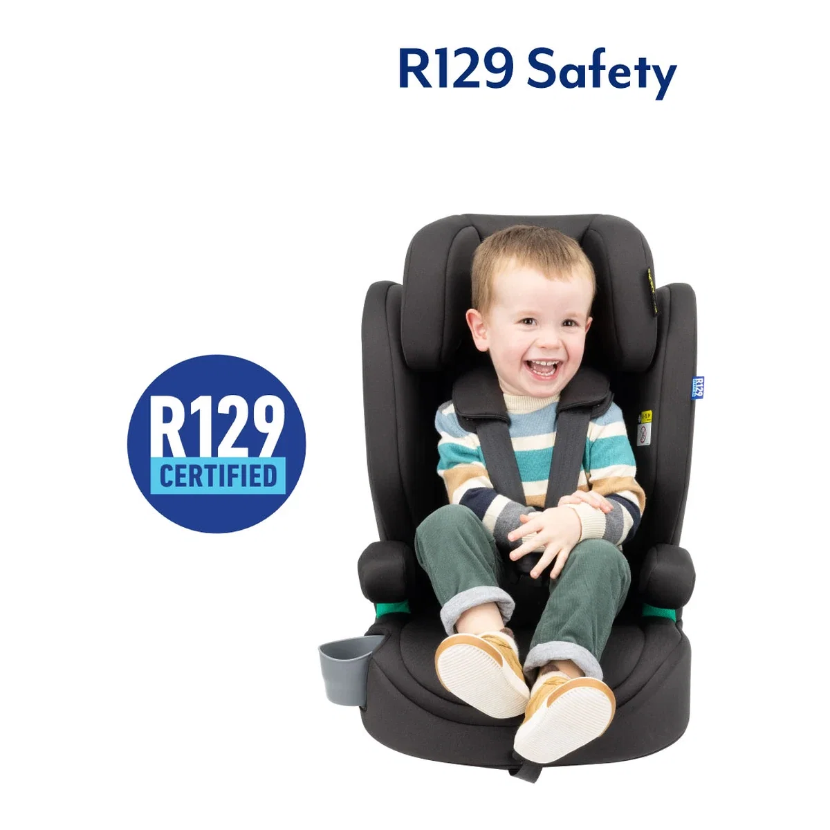 Scaun auto Graco Eldura Midnight, 76-150 cm, certificat R129 15 luni [10]