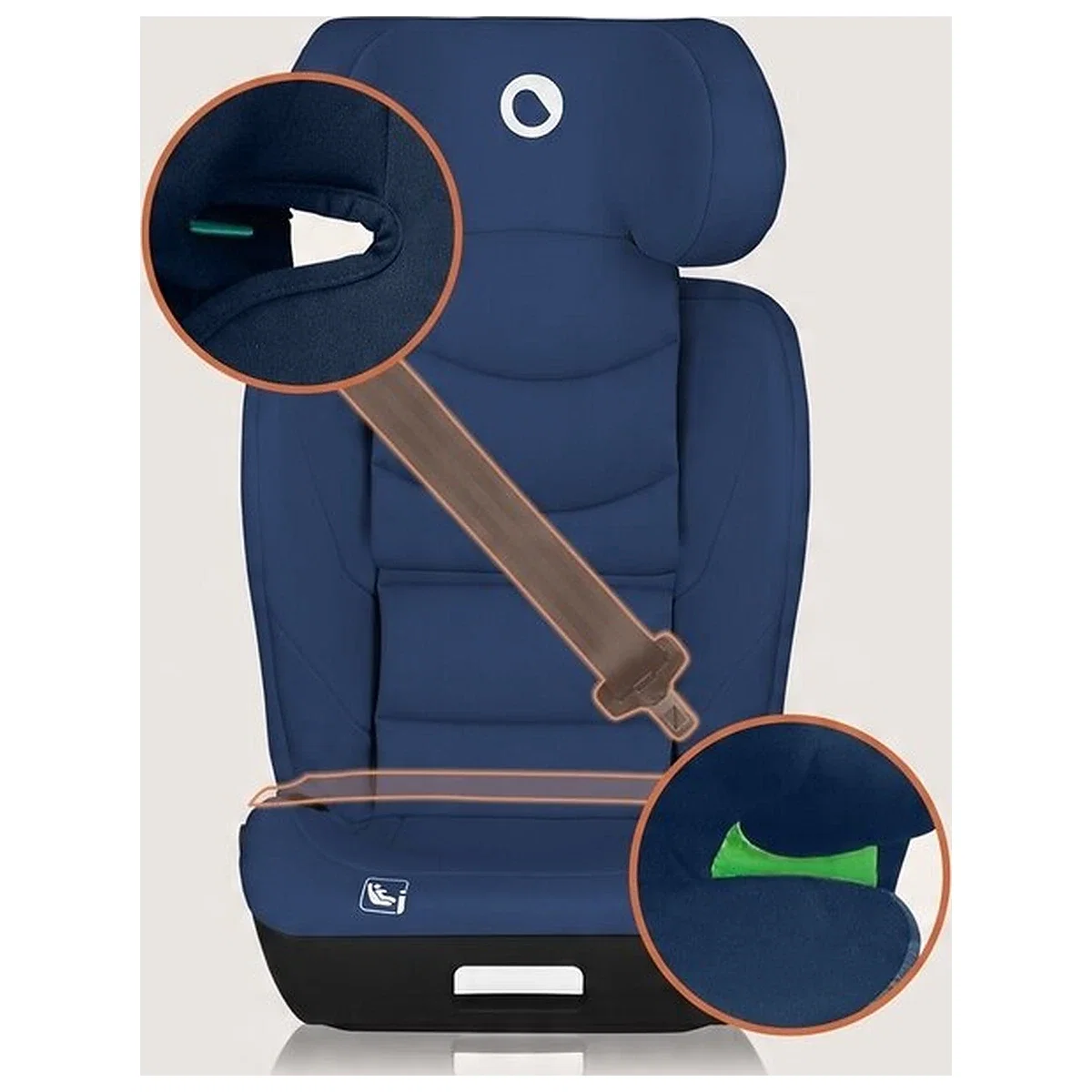 Scaun auto i-Size, Lionelo, Neal, 15-36 Kg, 100-150 cm, Isofix, Albastru [13]