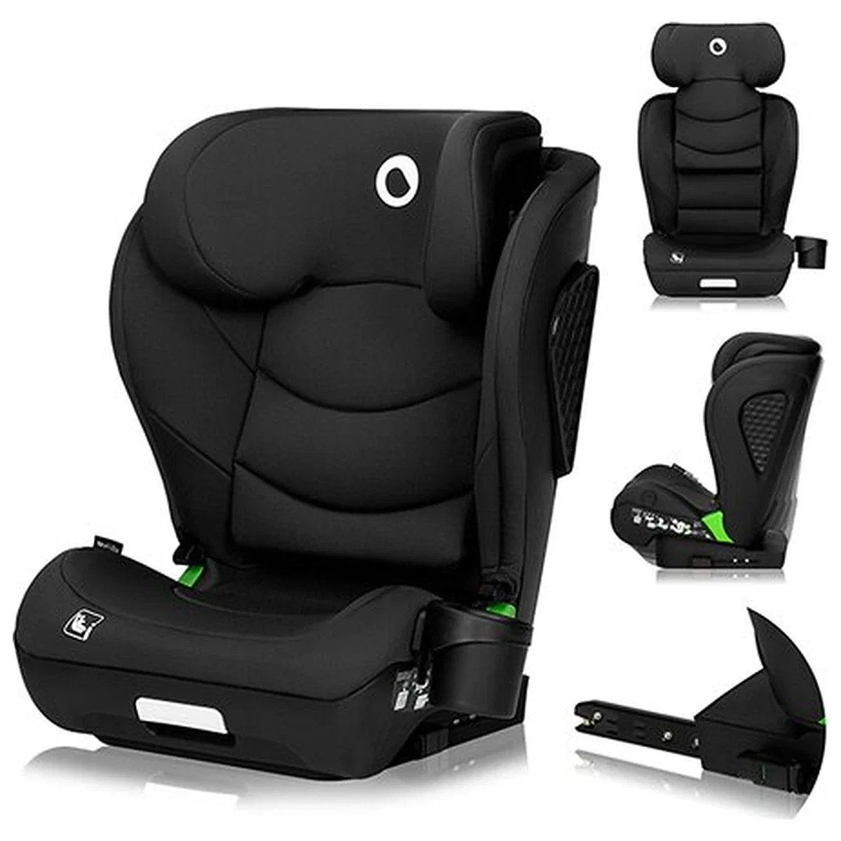 Scaun auto i-Size, Lionelo, Neal, 15-36 Kg, 100-150 cm, Isofix, Negru [4]