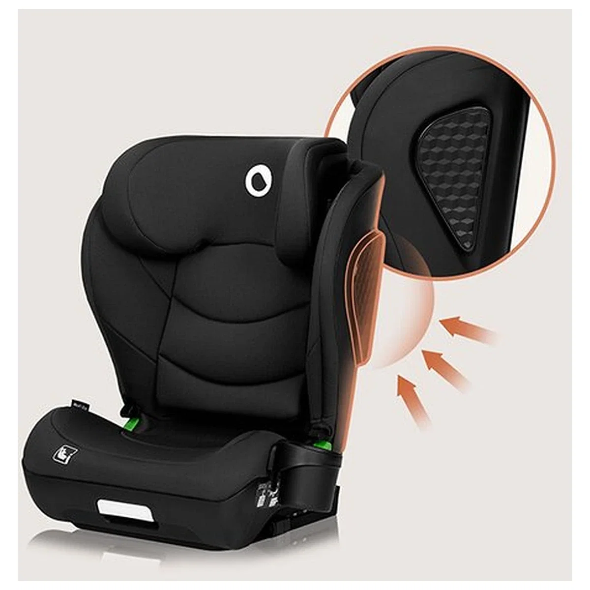 Scaun auto i-Size, Lionelo, Neal, 15-36 Kg, 100-150 cm, Isofix, Negru [16]