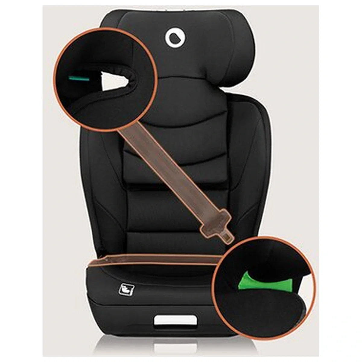 Scaun auto i-Size, Lionelo, Neal, 15-36 Kg, 100-150 cm, Isofix, Negru [21]